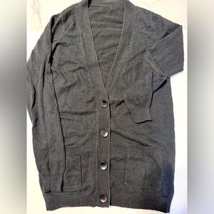 Black Button-Up Cardigan